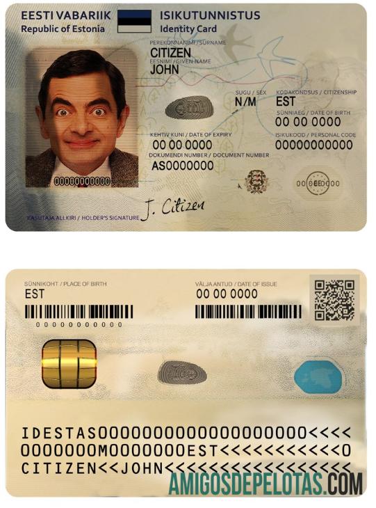 Baixável Estonia ID modelo (2018 – Present)